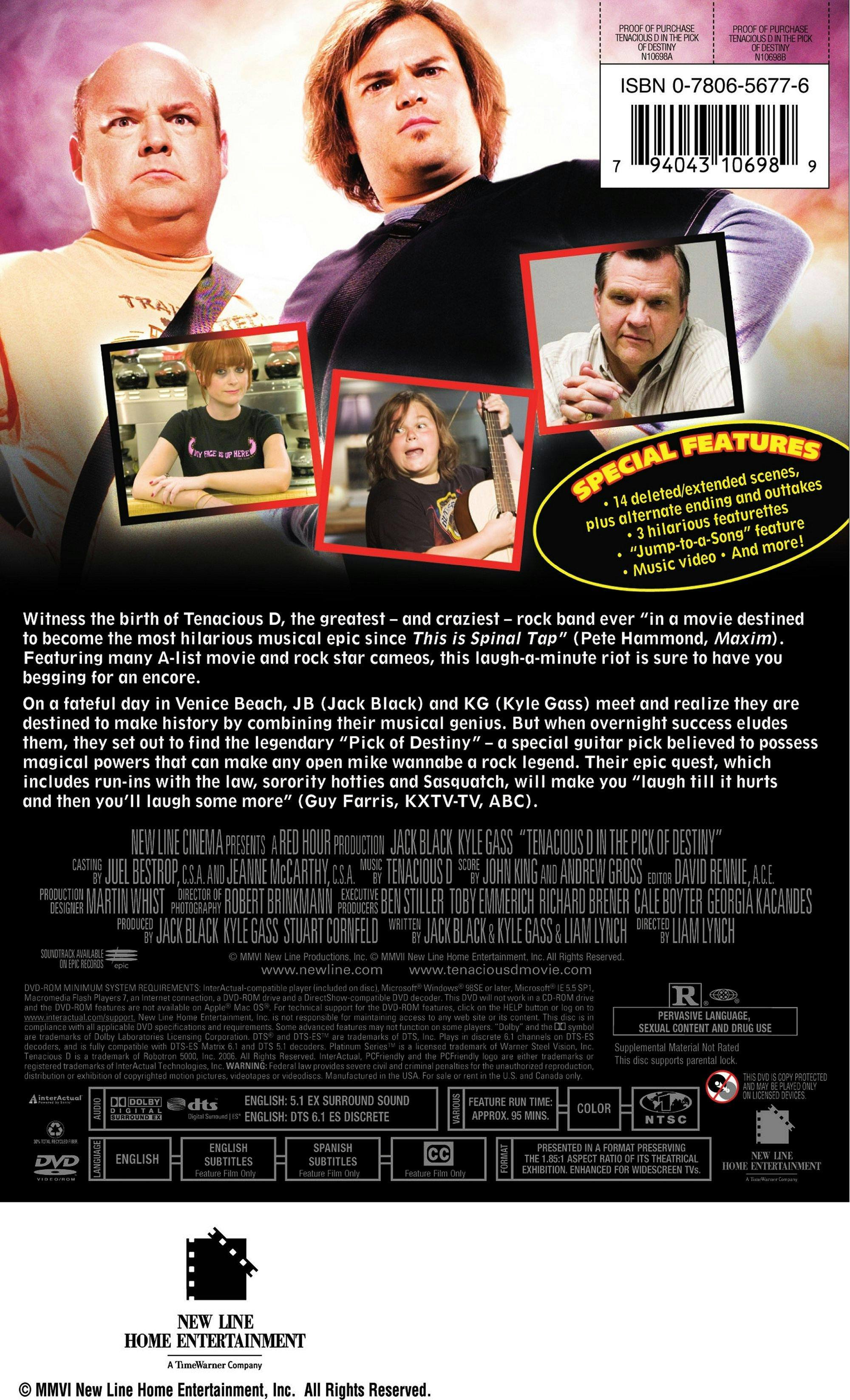 Angle. Tenacious D in the Pick of Destiny [DVD].