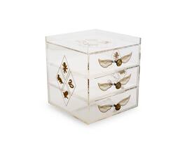 Ukonic - Harry Potter Snitch Acrylic Beauty Organizer Storage Case - Clear