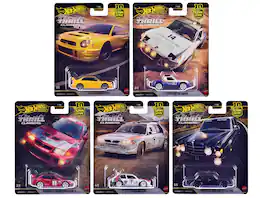 "Thrill Climbers" 5 piece Set "Car Culture 10th Anniversary" 2025 Series Q Diecast Model Cars by Hot Wheels - Multi