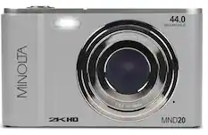 MINOLTA 2KHD HD DIS MINOLTA LENS F/3.2 f=7.36mm f=7 44.0 MEGAPIXELS MND20