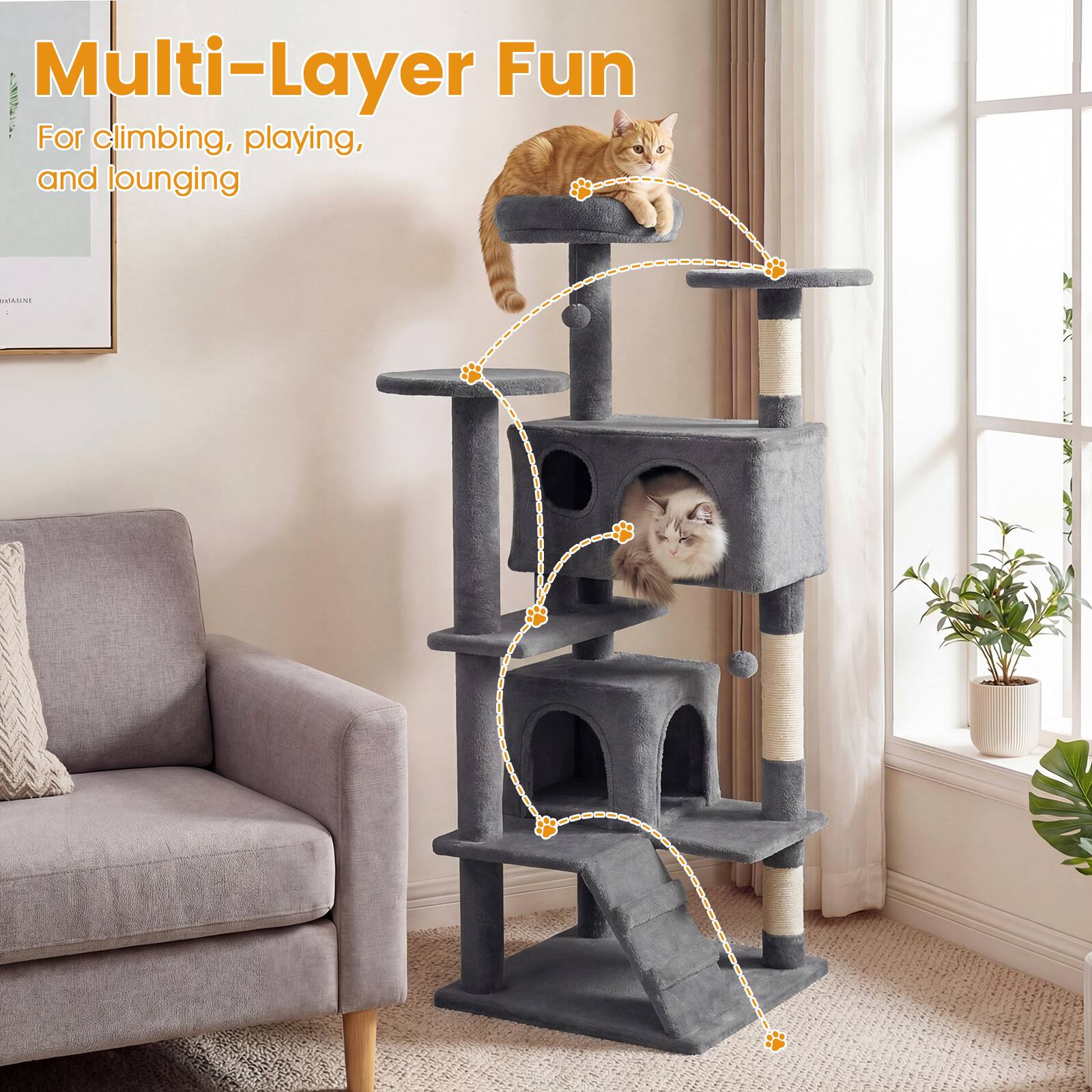 Multi-Layer Fun  
For climbing, playing, and lounging