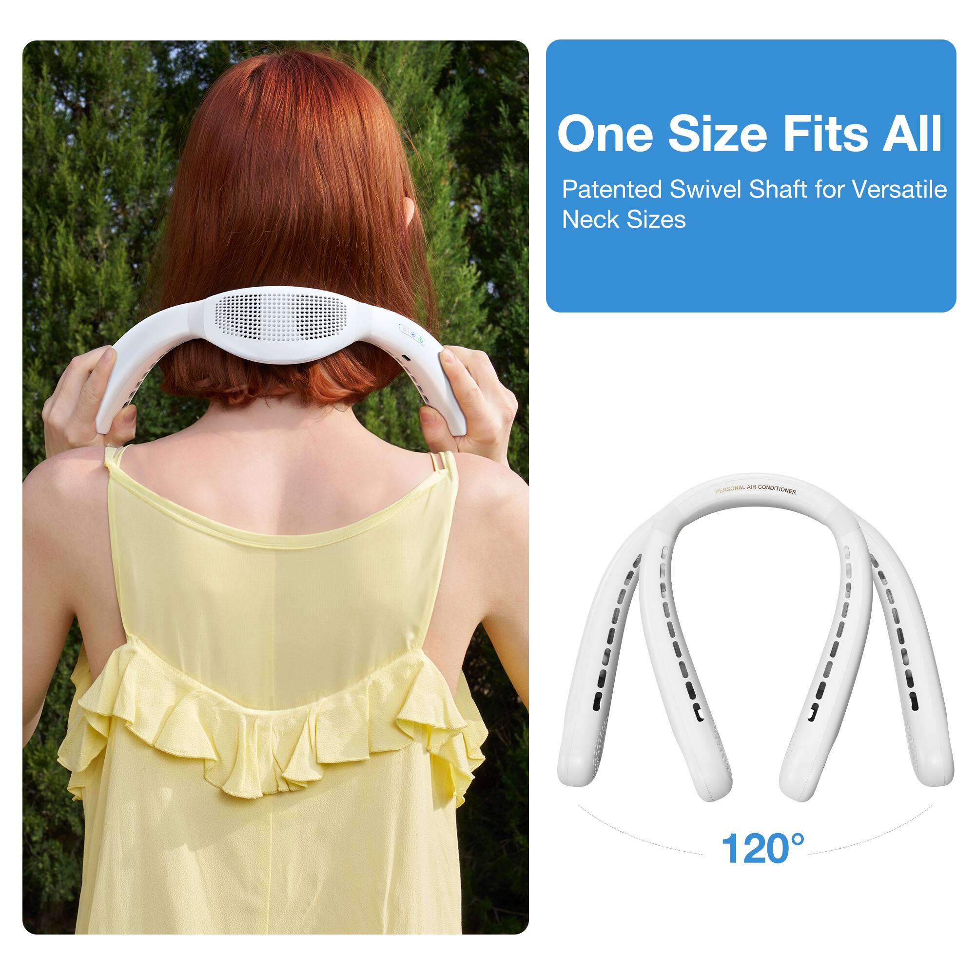 One Size Fits All Patented Swivel Shaft for Versatile Neck Sizes - n CNITENGS 120