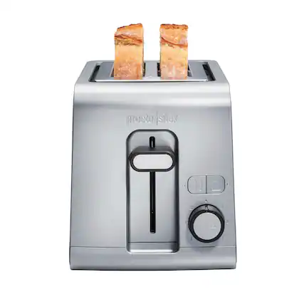 Front. Proctor Silex - Proctor Silex Sure-Toast 2 Slice Toaster - SILVER.