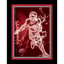 Fan Creations - Western Kentucky Hilltoppers 12'' x 16'' Framed Neon Player Print - Black