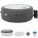 Front. Intex - Intex SimpleSpa Bubble Massage 4 Person Inflatable Hot Tub with Insulated Cover - Grey.