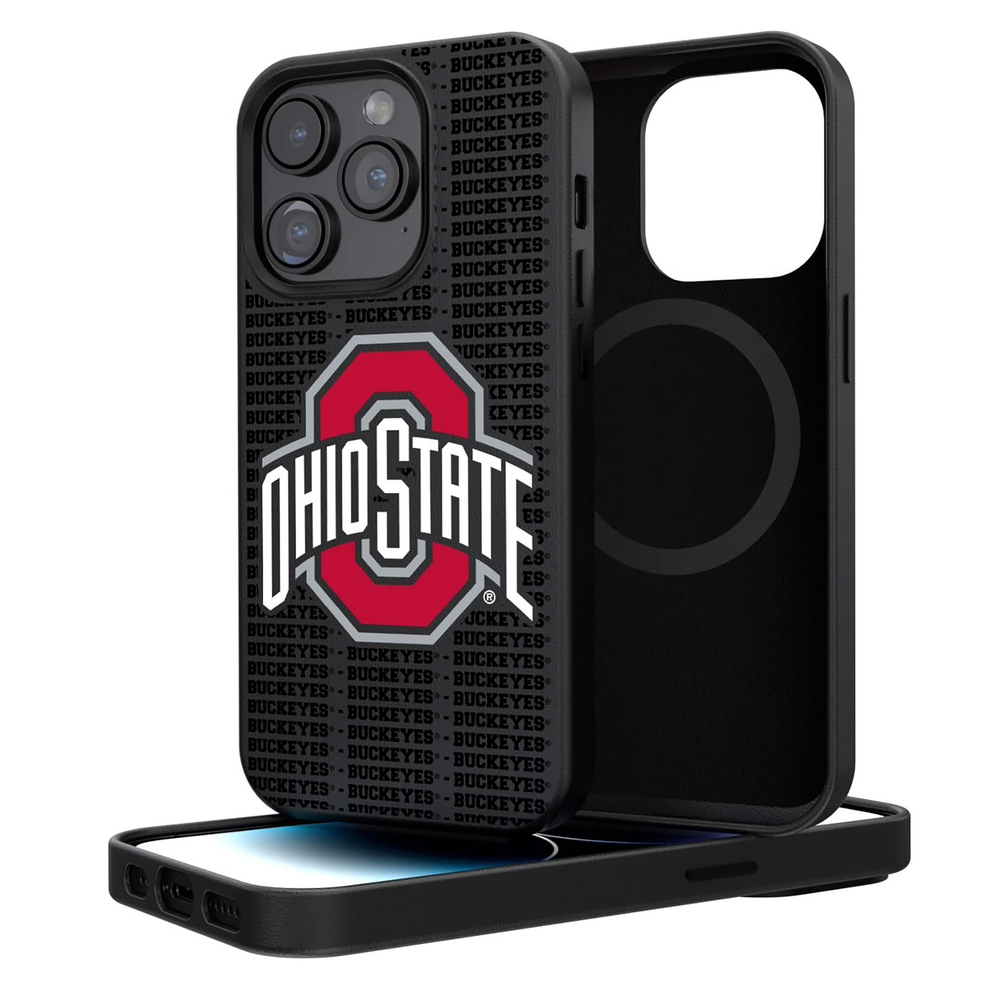Keyscaper - NCAA - Ohio State Buckeyes Primary Logo iPhone Magnetic Bump Case - 13 - Black