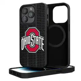 Keyscaper - NCAA - Ohio State Buckeyes Primary Logo iPhone Magnetic Bump Case - 14 - Black
