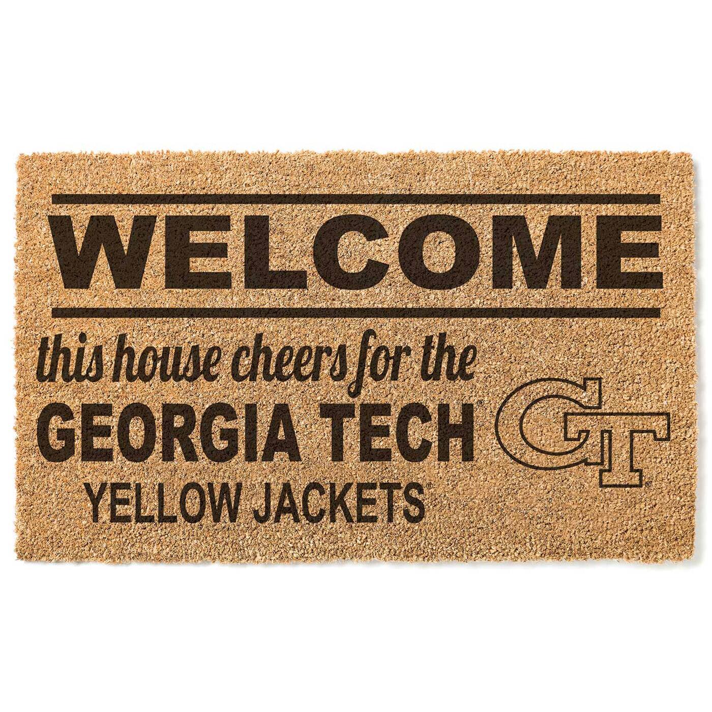 Georgia Tech Yellow Jackets 18" x 30" Welcome Doormat