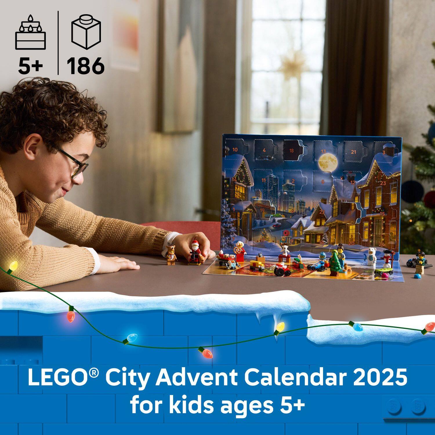 5+ 186

LEGO® City Advent Calendar 2025 for kids ages 5+