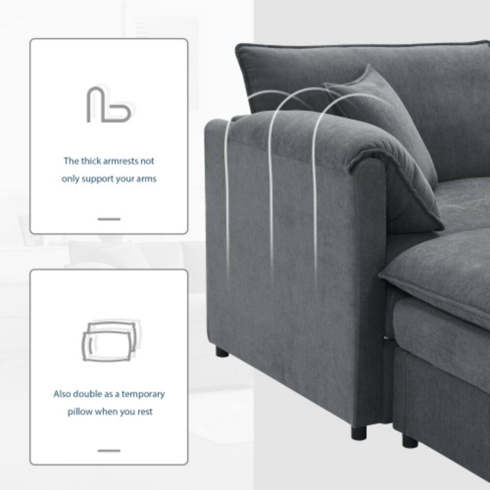 The thick armrests not only support your arms. Also double as a temporary pillow when you rest.