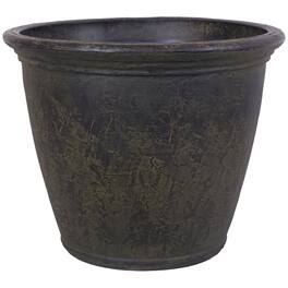 Sunnydaze - 24 in Anjelica Dual-Wall Polyresin Planter - Sable