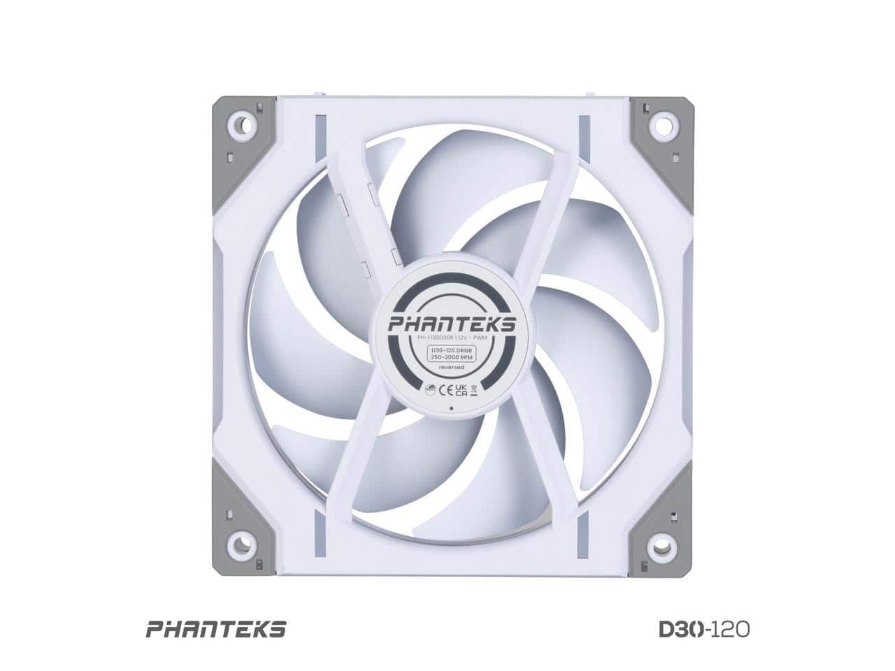 Phanteks D30 120 DRGB PWM Fan, Reverse Airflow White - Best Buy