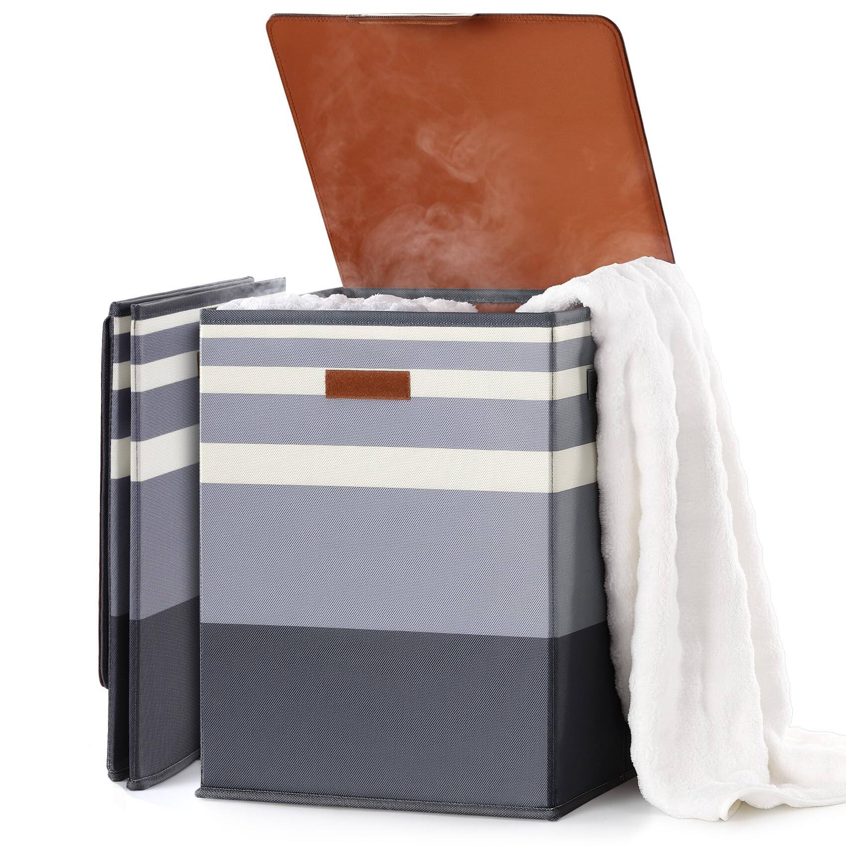 Front. JETRANSPORT - Foldable 40l Large Towel Warmer Bucket 360° Even Heating Spa Warmers For Bathroom Fast With 4 Modes & - Gradient Grey.