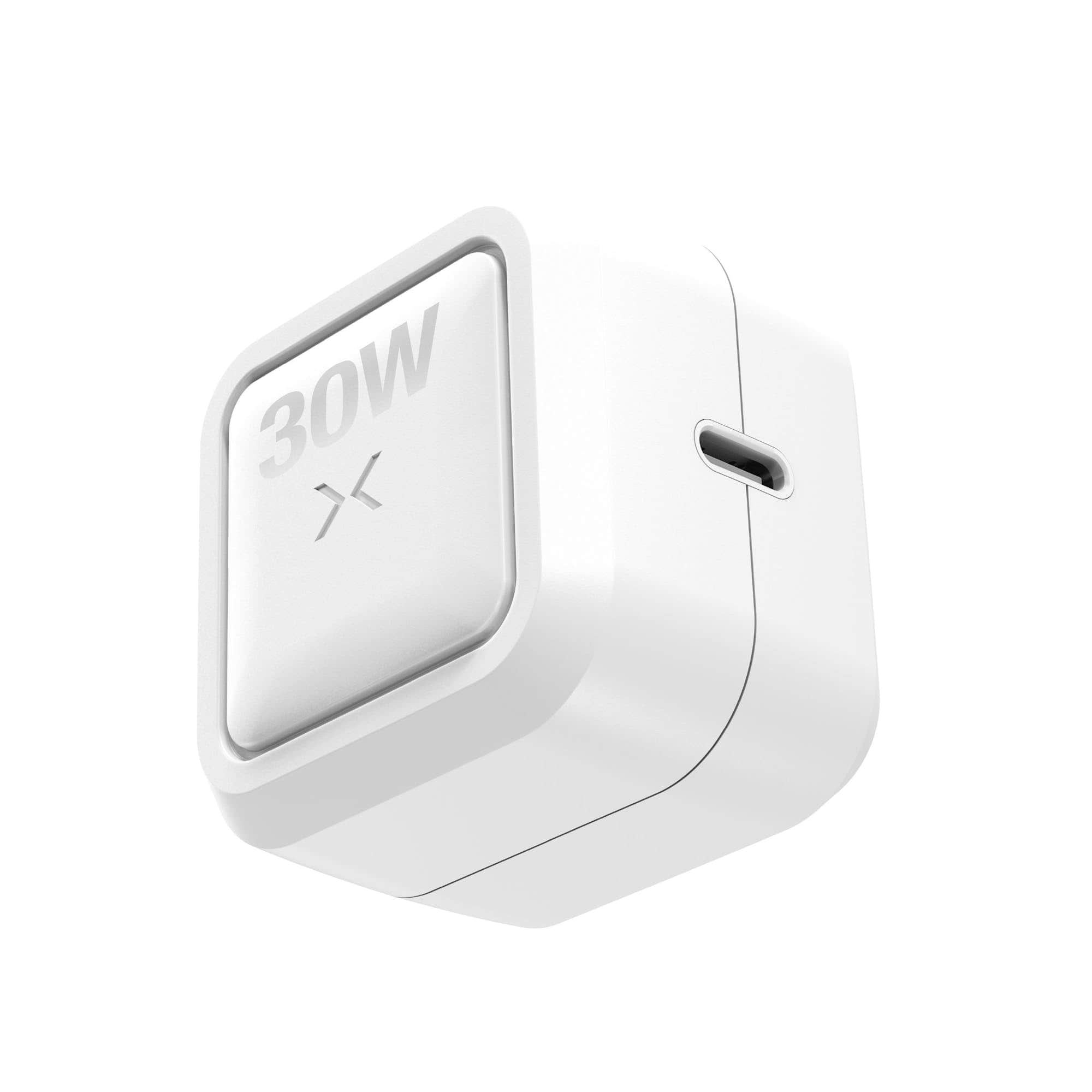 Front. NOCO - NOCO XGrid X30: 30W USB-C Charger – Single Port – PD 3.0, QC 4.0+, PPS – GaN Fast Charging, Foldable Plug, UL Listed - White.