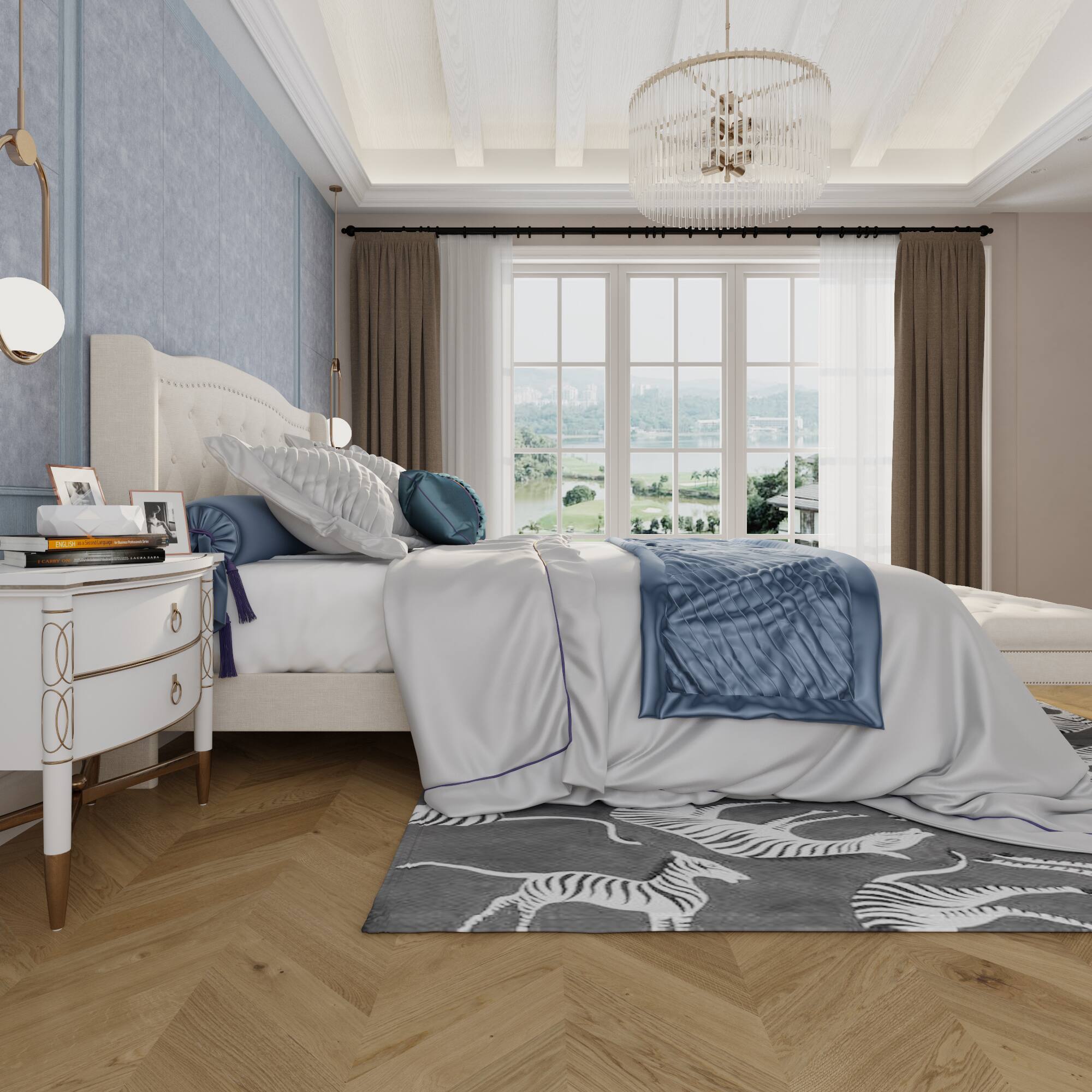 Alt View 9. Famapy - Famapy Upholstered Bed Frame - Heavy - Duty 10 - Slat Support & Thick Plywood for Stable Sleep - White.