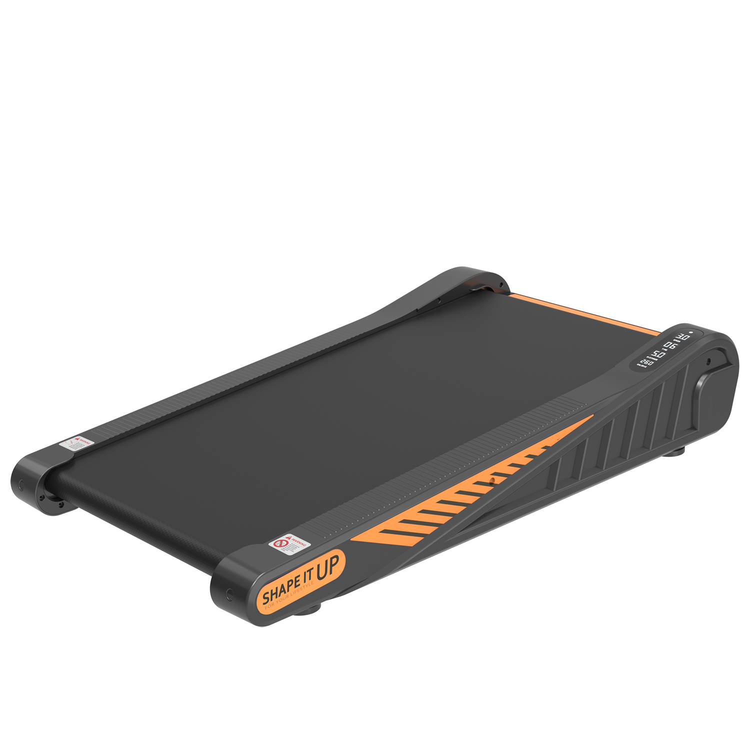 Alt View 5. Tiramisubest - Compact Under Desk Treadmill with 8% Incline, LCD Display, and Remote Control for Home Use - Black.