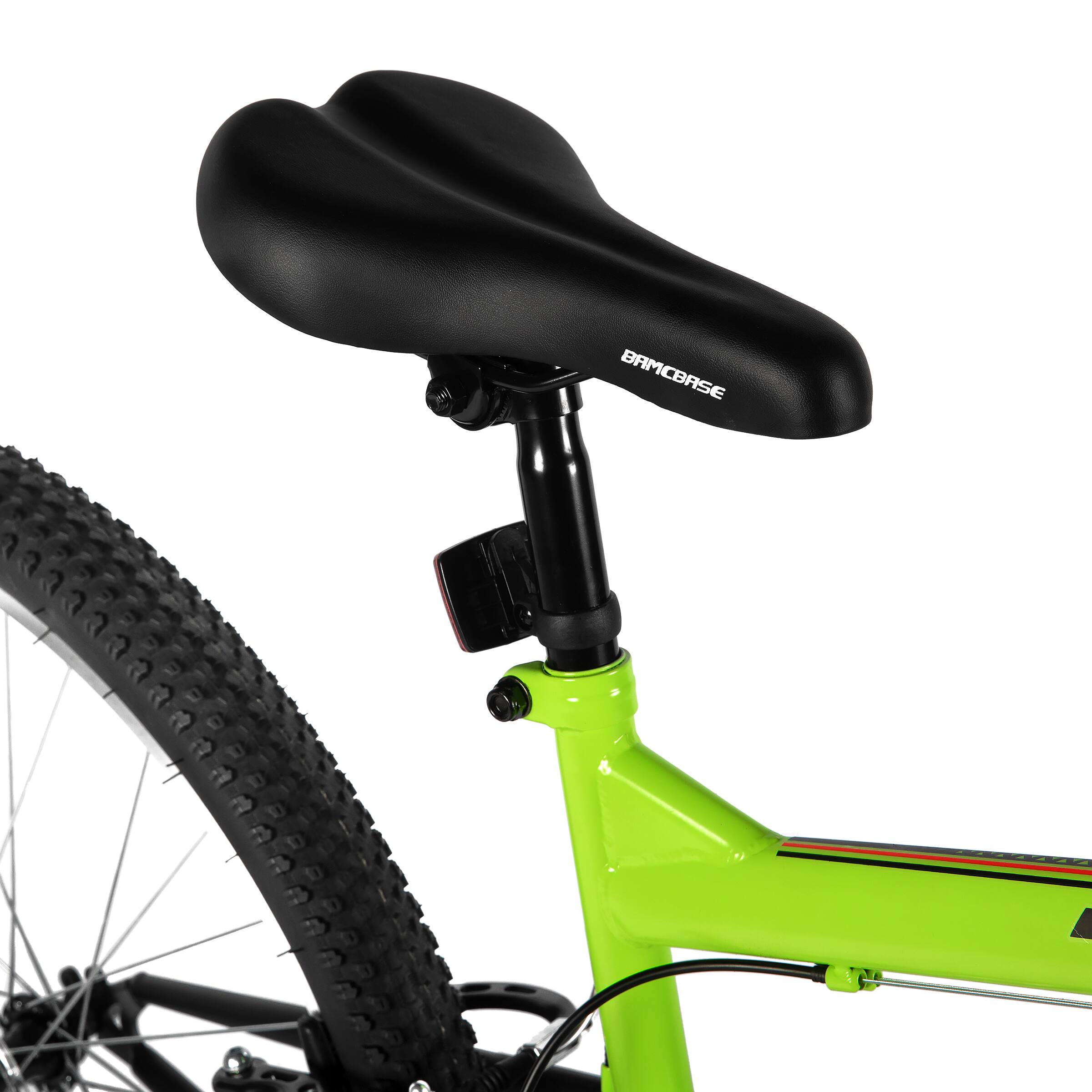 Alt View 5. HILAND - HILAND 26 Inch Full Suspension Mountain Bike for Men Women, 18-Speed Dual V-Brake MTB Bicycle, Green - Green.