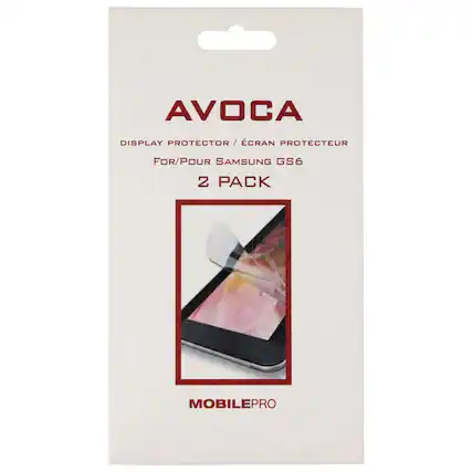 AVOCA DISPLAY PROTECTOR / CRAN PROTECTEUR FOR/POUR SAMSUNG GS6 2 PACK MOBILEPRO