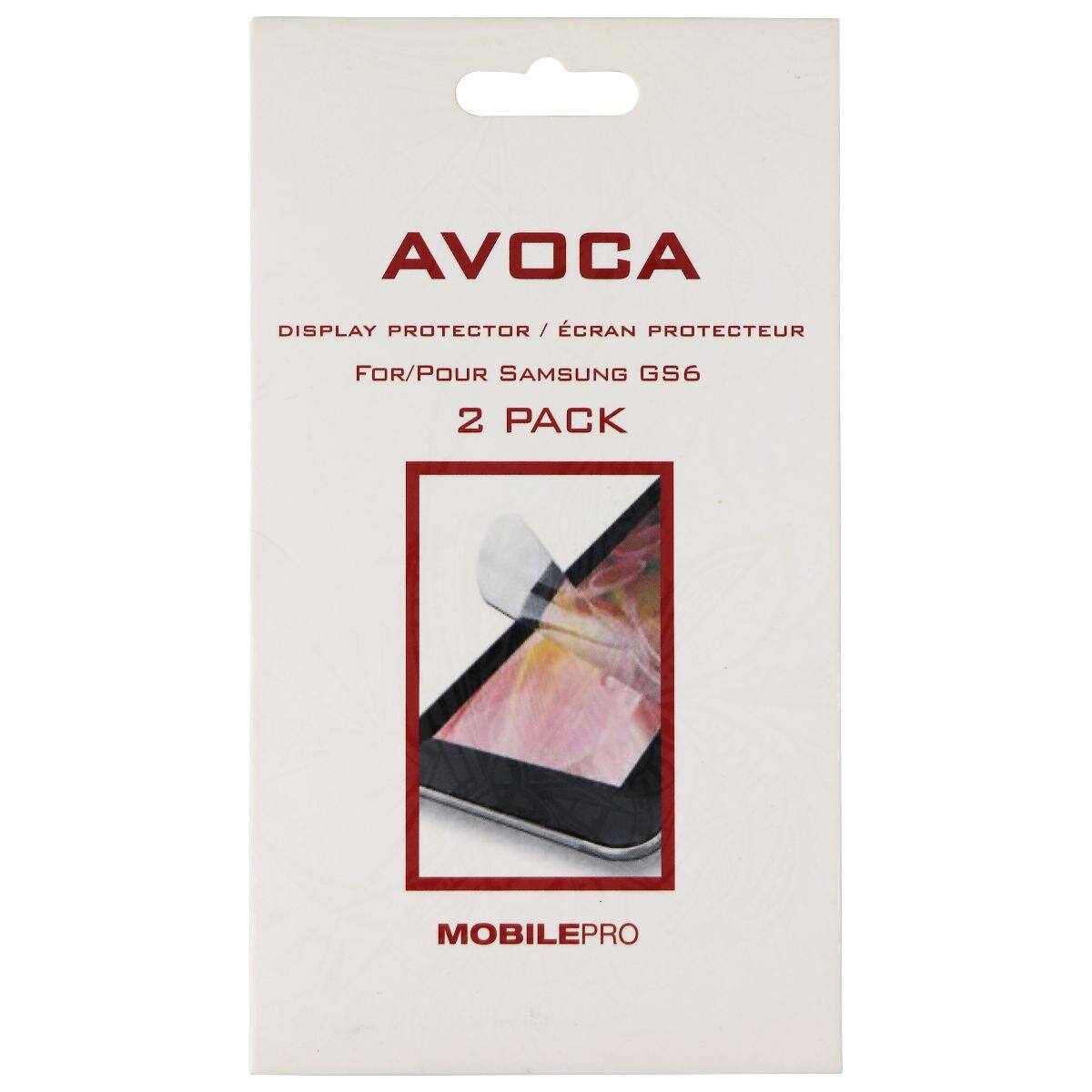 AVOCA DISPLAY PROTECTOR / CRAN PROTECTEUR FOR/POUR SAMSUNG GS6 2 PACK MOBILEPRO