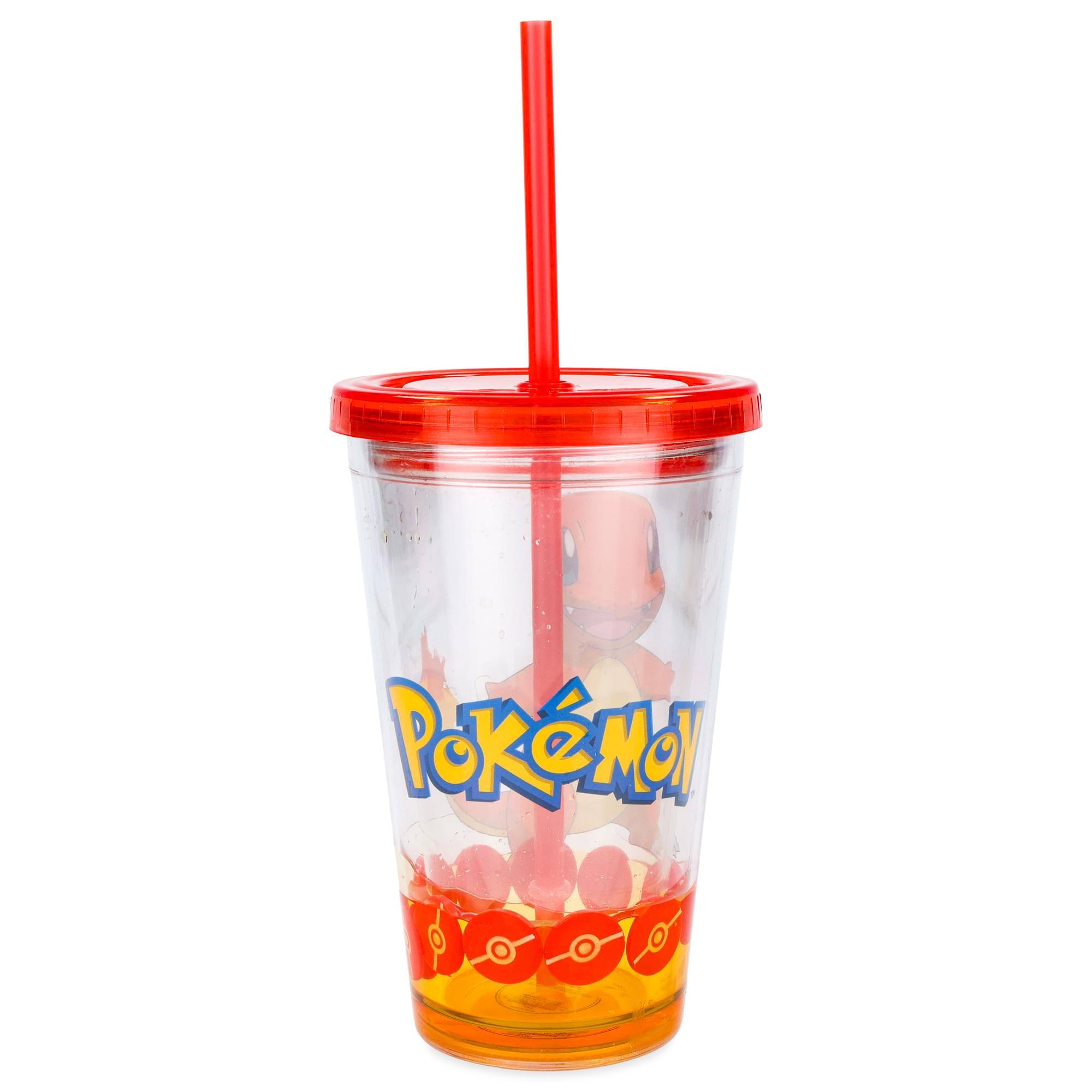 Alt View 1. Pokémon - Pokemon Charmander 18oz Carnival Cup w/ Floating Confetti Pokeballs - Orange.