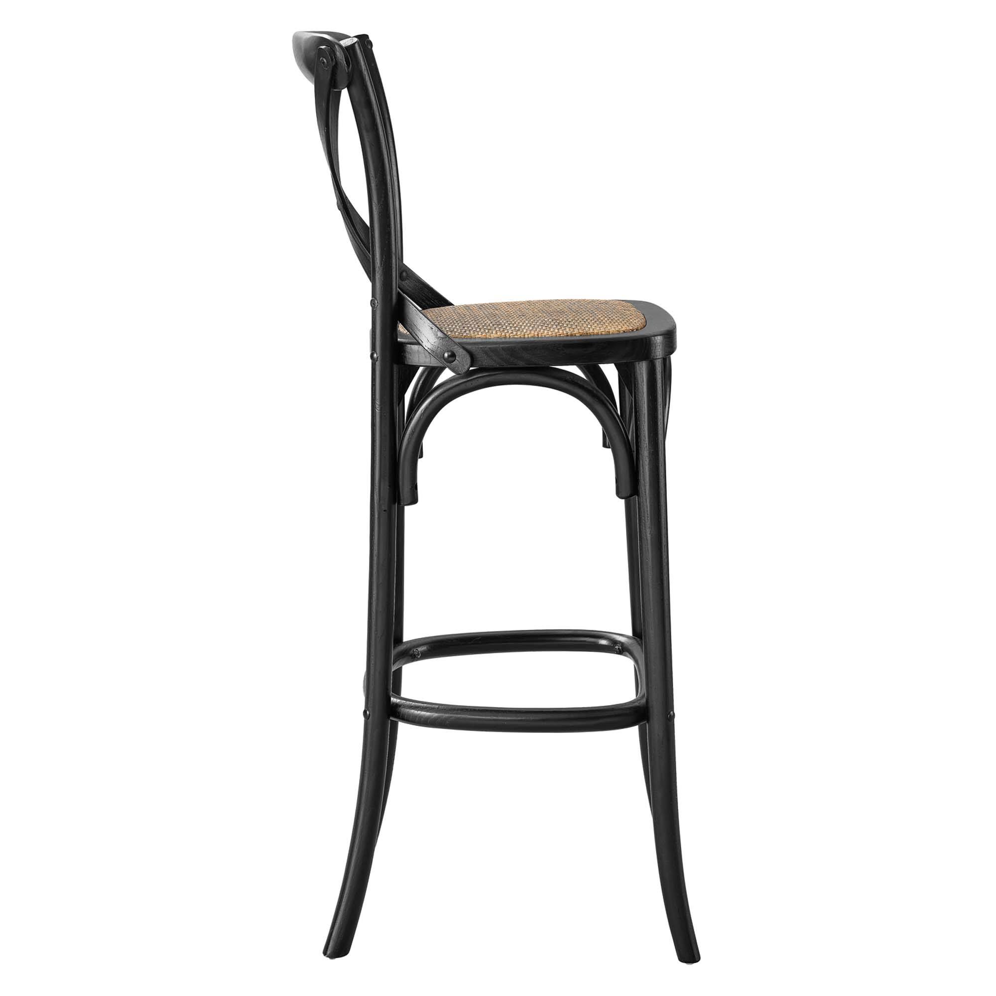 Alt View 2. Modway - Gear Bar Stool by Modway - Black.