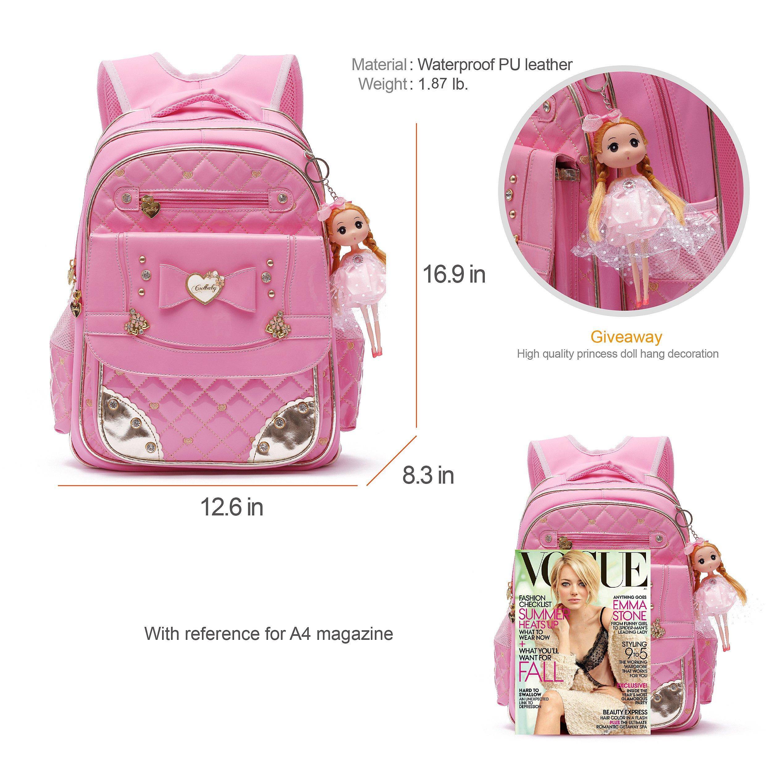 Alt View 2. Pacoar Cade - Backpack For  Waterproof Backpacks School Bag Bookbags Cute Travel Daypack (large A-pink) - Pink-Small.