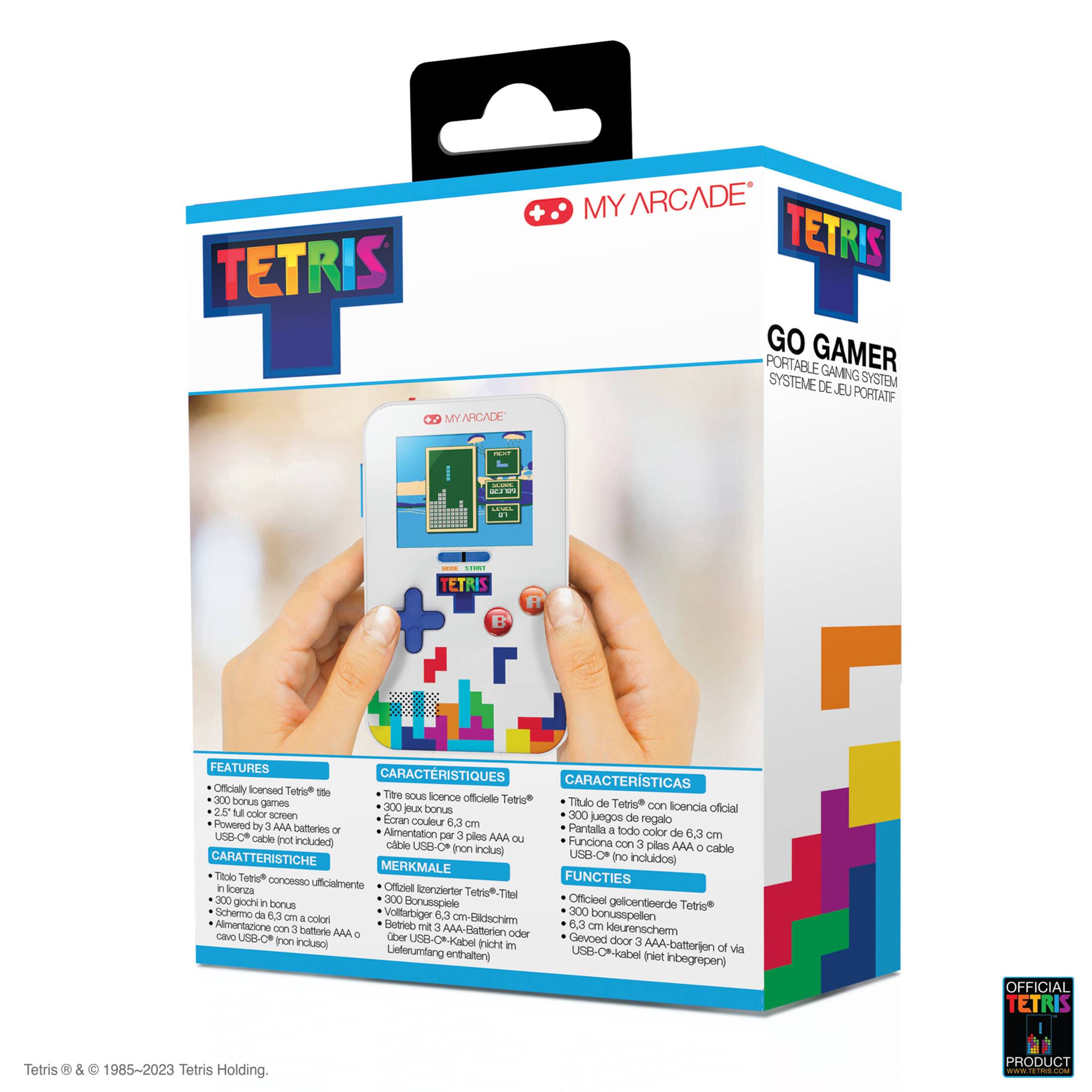 Tetris MyArcade Portable Gaming System - Go Gamer - Officially Licensed Tetris - 300 bonus games - 6.3 inch color screen - 3 AAA batteries included - USB-C cable - 4 color screen - 300 Tetris title with official license - 300 bonus games - Powered by 3 AAA batteries or USB-C cable - Includes 3 AAA batteries or USB-C cable - Merkmale Tetris with official license - 300 bonus games - 6.3 cm color screen - 300 Tetris title with official license - 300 bonus games - 6.3 cm color screen - 300 Tetris title with official license - 300 bonus games - 6.3 cm color screen - 300 Tetris title with official license - 300 bonus games - 6.3 cm color screen - 300 Tetris title with official license - 300 bonus games - 6.3 cm color screen - 300 Tetris title with official license - 300 bonus games - 6.3 cm color screen - 300 Tetris title with official license - 300 bonus games - 6.3 cm color screen - 300 Tetris title with official license - 300 bonus games - 6.3 cm color screen - 300 Tetris title with official license - 300 bonus games - 6.3 cm color screen - 300 Tetris title with official license - 300 bonus games - 6.3 cm color screen - 300 Tetris title with official license - 300 bonus games - 6.3 cm color screen - 300 Tetris title with official license - 300 bonus games - 6.3 cm color screen - 300 Tetris title with official license - 300 bonus games - 6.3 cm color screen - 300 Tetris title with official license - 300 bonus games - 6.3 cm color screen - 300 Tetris title with official license - 300 bonus games - 6.3 cm color screen - 30