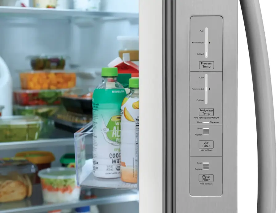 Cold Recommended Coldest Freezer Temp Cold NO ADOES - Recommended Coldest S W AL AL PL org COC wa 1  (A7) Nu 3 -aa Refrigerator Temp Held For Dispenser Ow/Off Water Dispenser Good Replace Air Filter Hold 18 Reset Chooel Replace Water Filter Hold to Reset