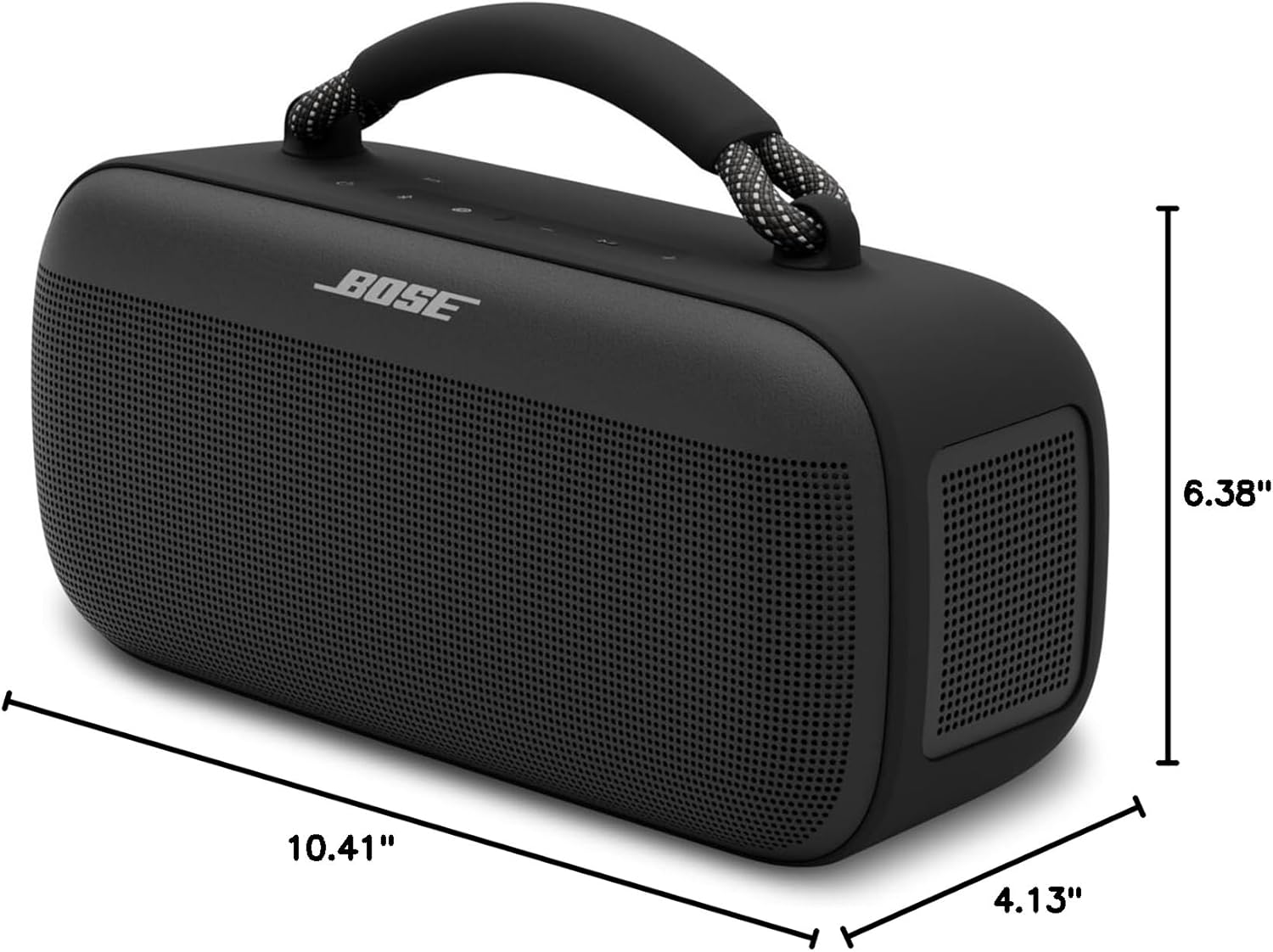 BOSE 6.38" 10.41" 4.13"