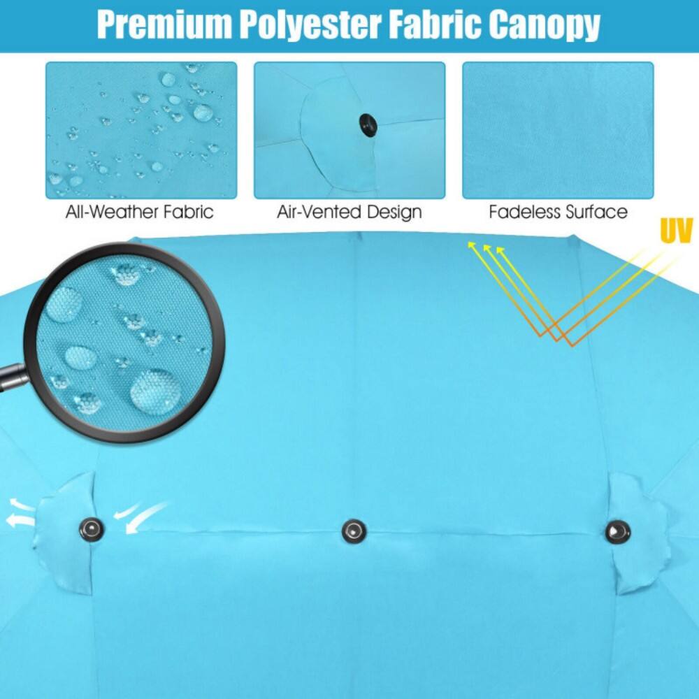 Premium Polyester Fabric Canopy

- All-Weather Fabric
- Air-Vented Design
- Fadeless Surface
- UV Protection