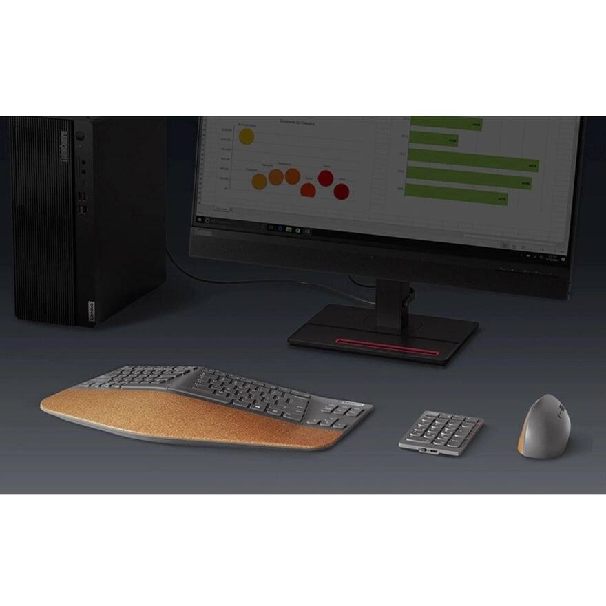 Alt View 7. Lenovo - Lenovo Go Wireless Split Keyboard - US English - Wireless Connectivity - 2.40 GHz - English (US) - PC - Scissors - Storm Gray.