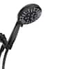 Front. Akicon - Akicon High Pressure Handheld Shower Head 9-Setting with 60" Stainless Steel Hose 2.5 gpm in Black - Black.