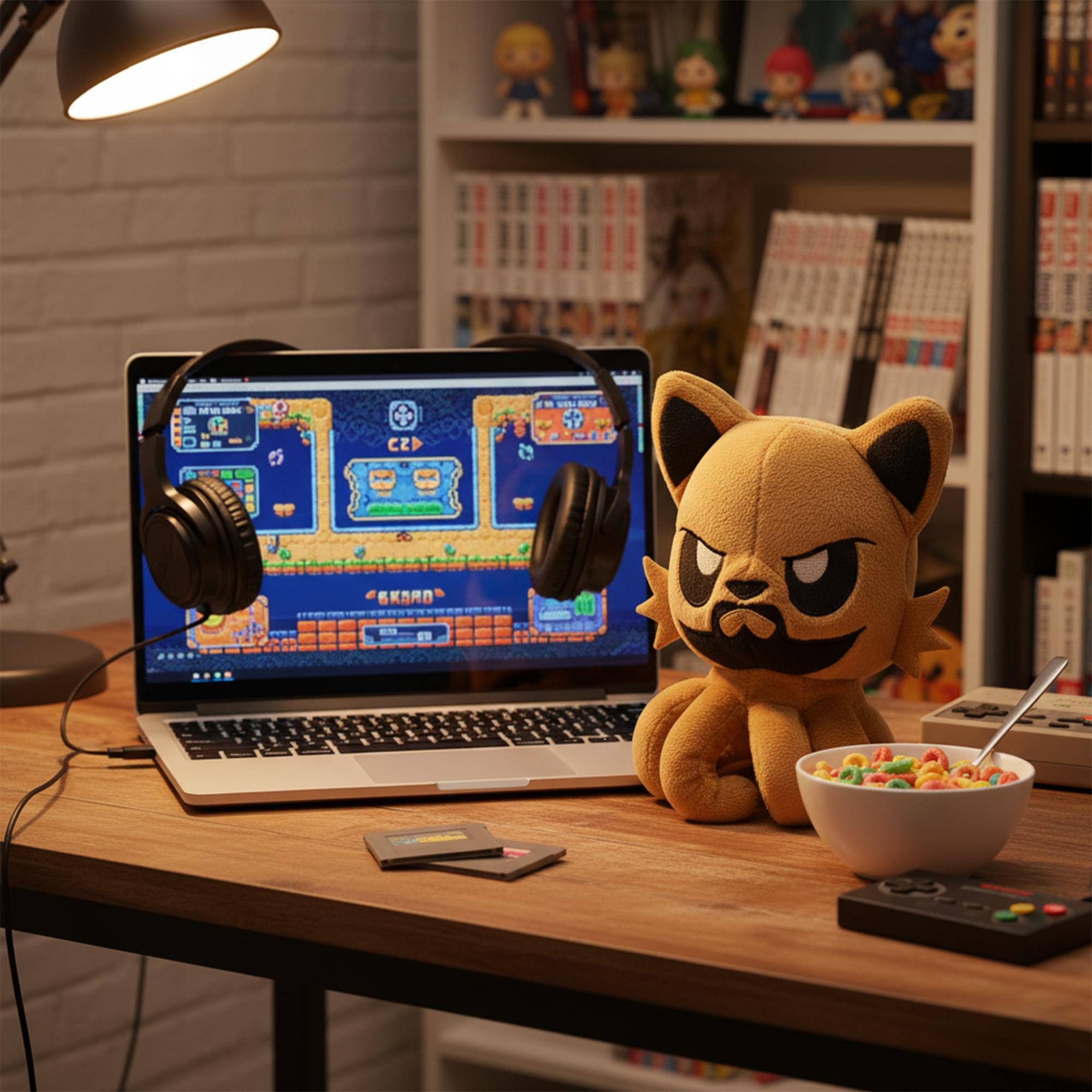 Alt View 3. Tentacle Kitty - Tentacle Kitty Campaign Critters Ruffian Little One Plush - Brown.