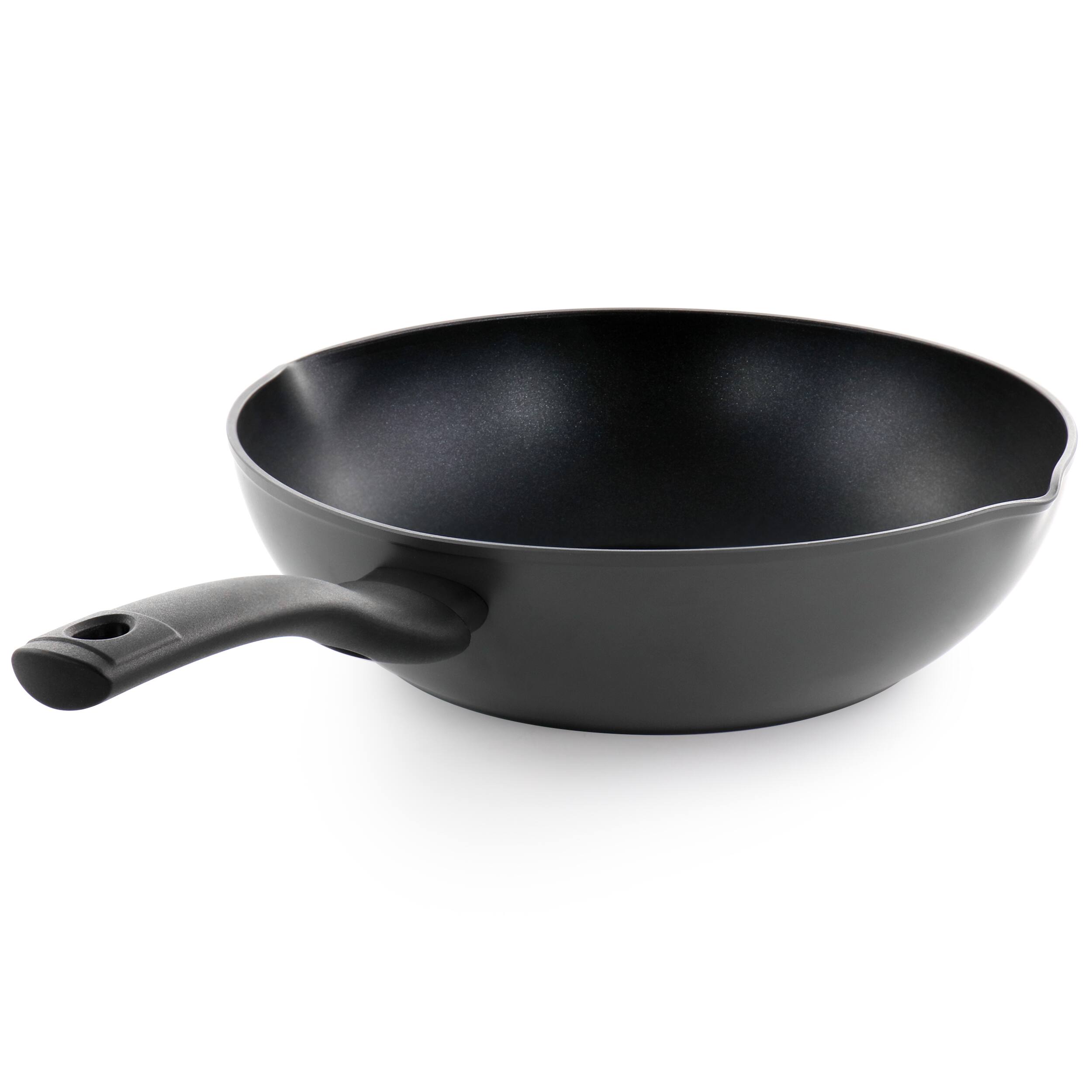 Alt View 1. Oster - Oster Kingsway 4.1 Quart Aluminum Nonstick Wok in Black - Black.