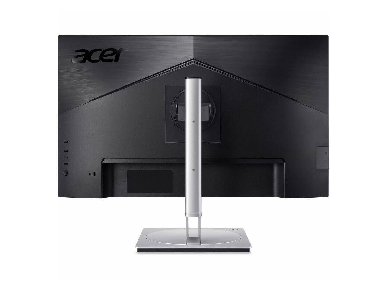 Alt View 4. Acer - Acer PE270K L1 27" 4K UHD IPS Monitor, HDR10, Calibrated, sRGB, USB-C, Adjustable Stand - silver.