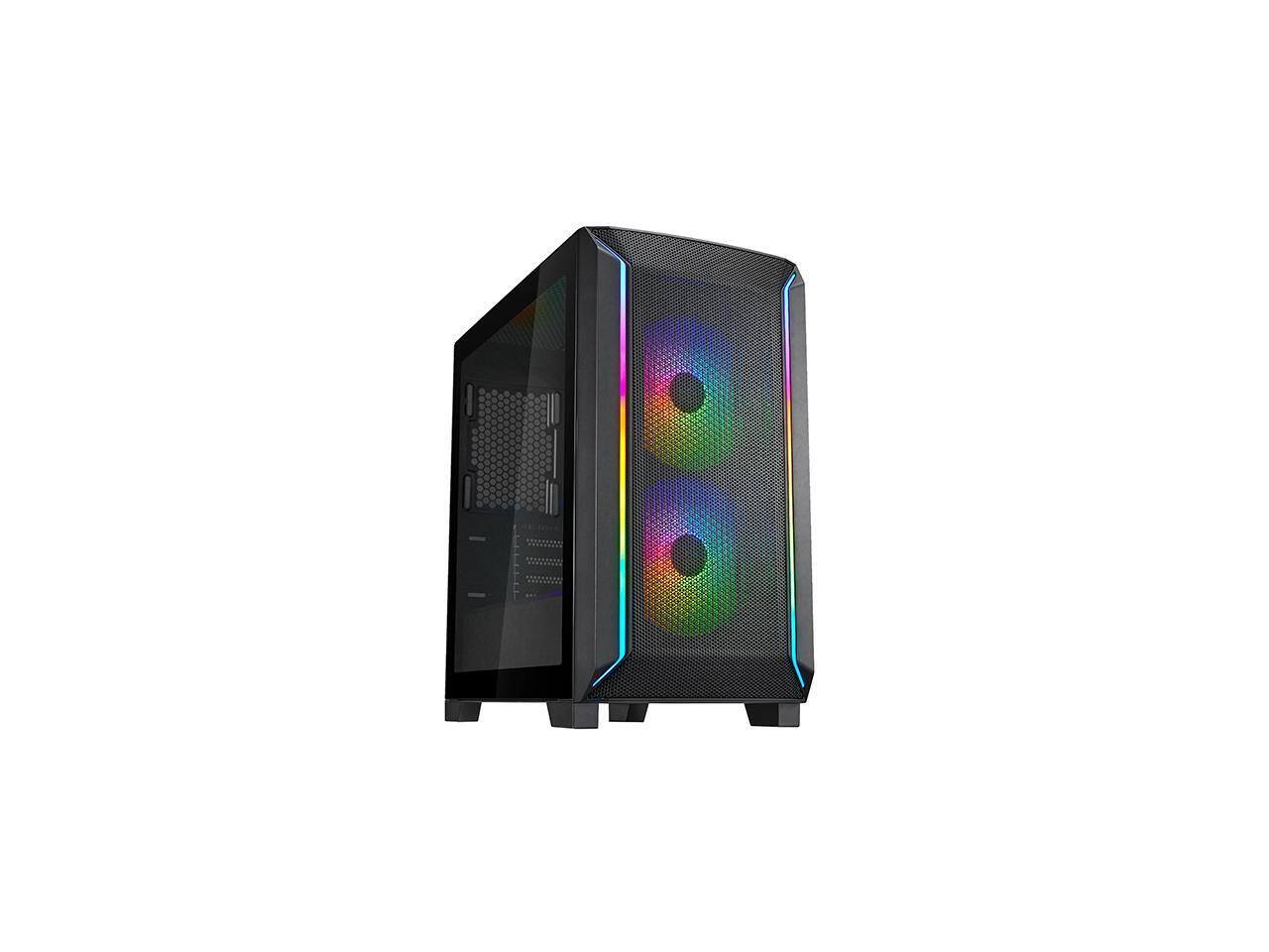 Front. SilverStone - Silverstone FARA 312Z High airflow and high capacity mATX gaming chassis - Black.