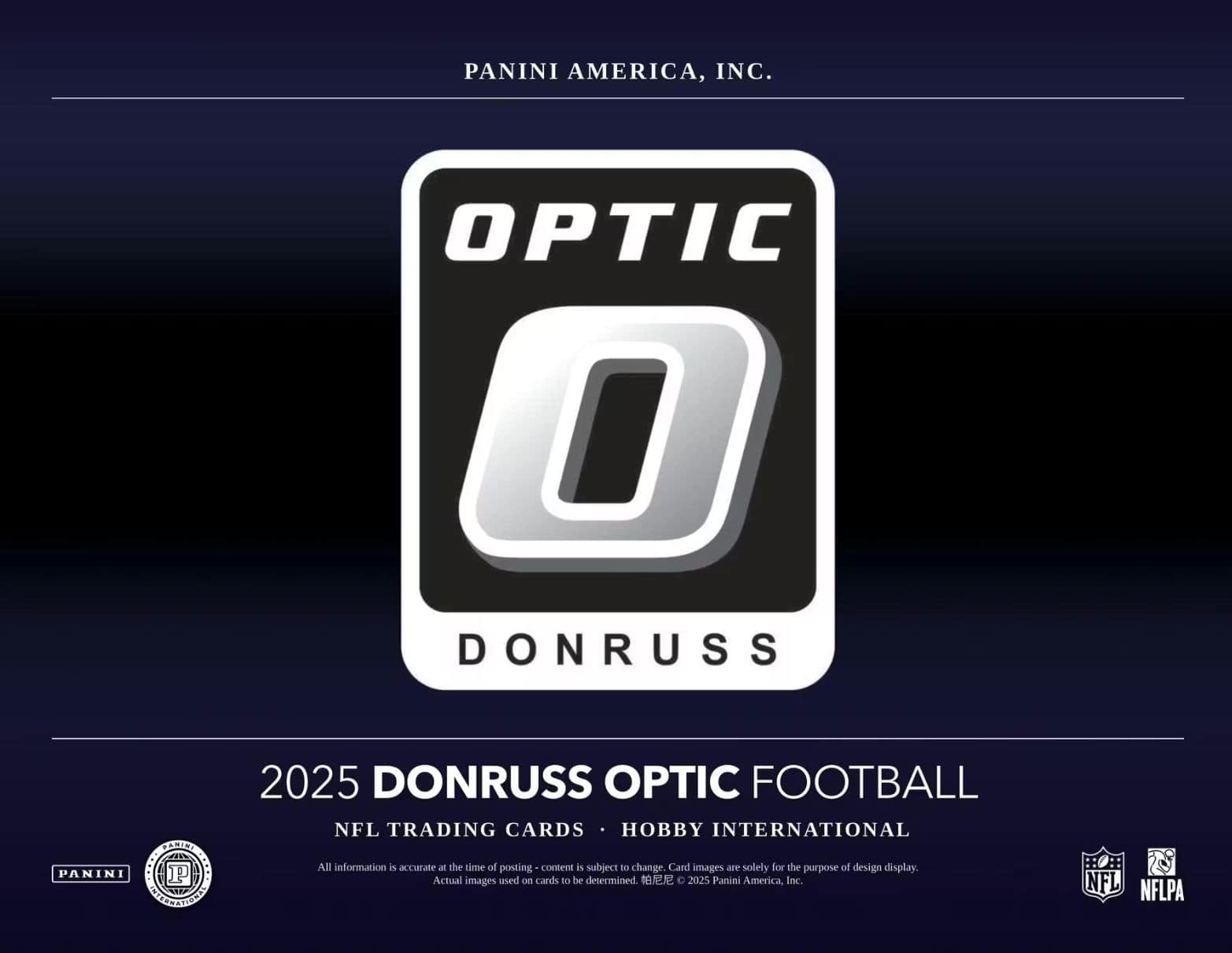 2025 Panini Donruss Optic Football International Hobby Box - Best Buy