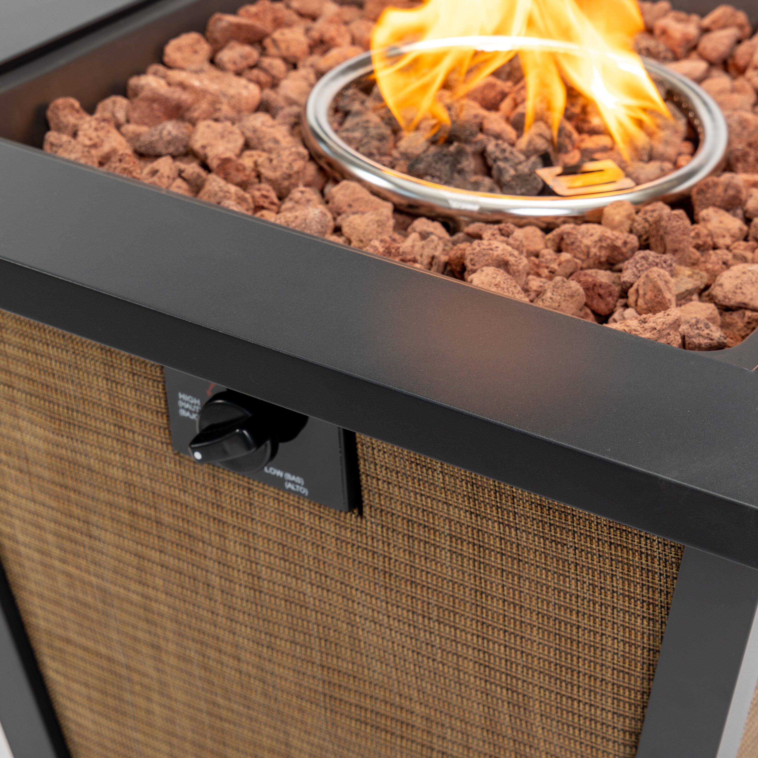 The text on the image reads: "HIGH BRIGHT (ALTO)" and "LOW BRIGHT (BAJO)".