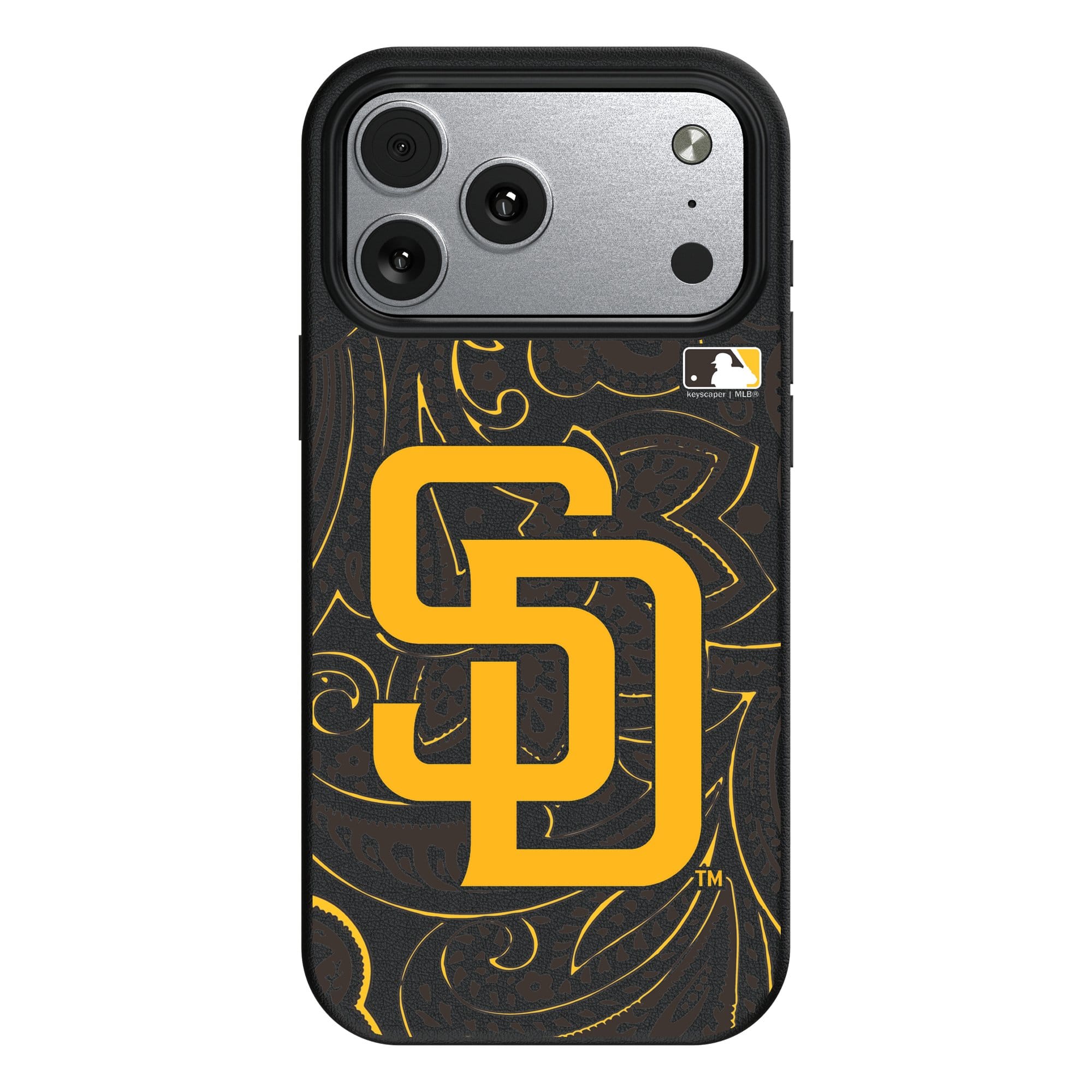 Keyscaper - MLB - San Diego Padres Paisley iPhone Magnetic Bump Case - 17 - Black price history on PriceWatchPro