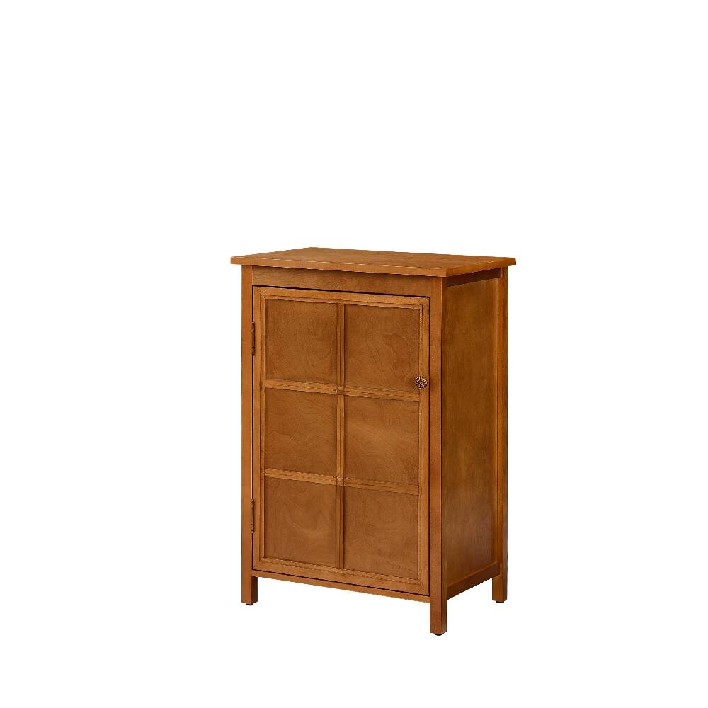 Alt View 9. Loheer - Loheer Mid Century Modern Floor Cabinet Retro Storage Cabinet with Doors Walnut Accent Console Table for Entryway - Walnut.