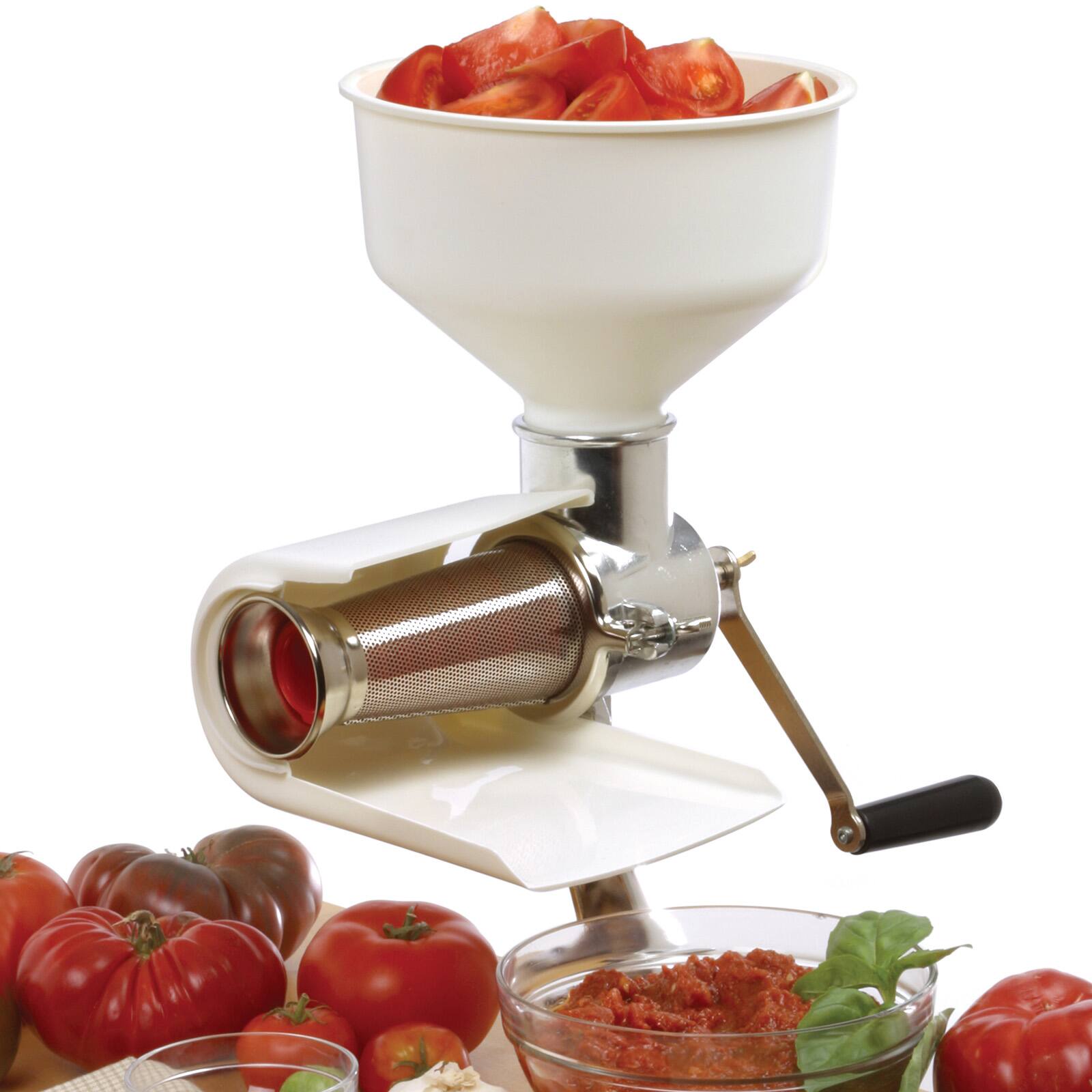Alt View 4. Norpro - 3 Quart The Original Sauce Master Food Strainer for Vegetables, Fruits, and Puree - White.