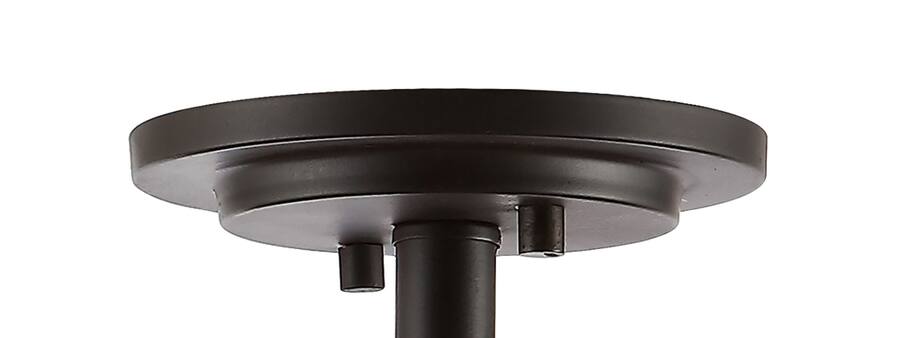 Jonathan Y Ferme 14" 3 Light Iron Rustic Farmhouse LED Flush Mount ...