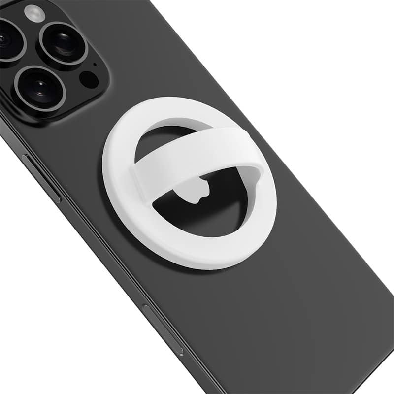 Front. Mybat - MyBat SafeGrip MagSafe Phone Grip - White - White.