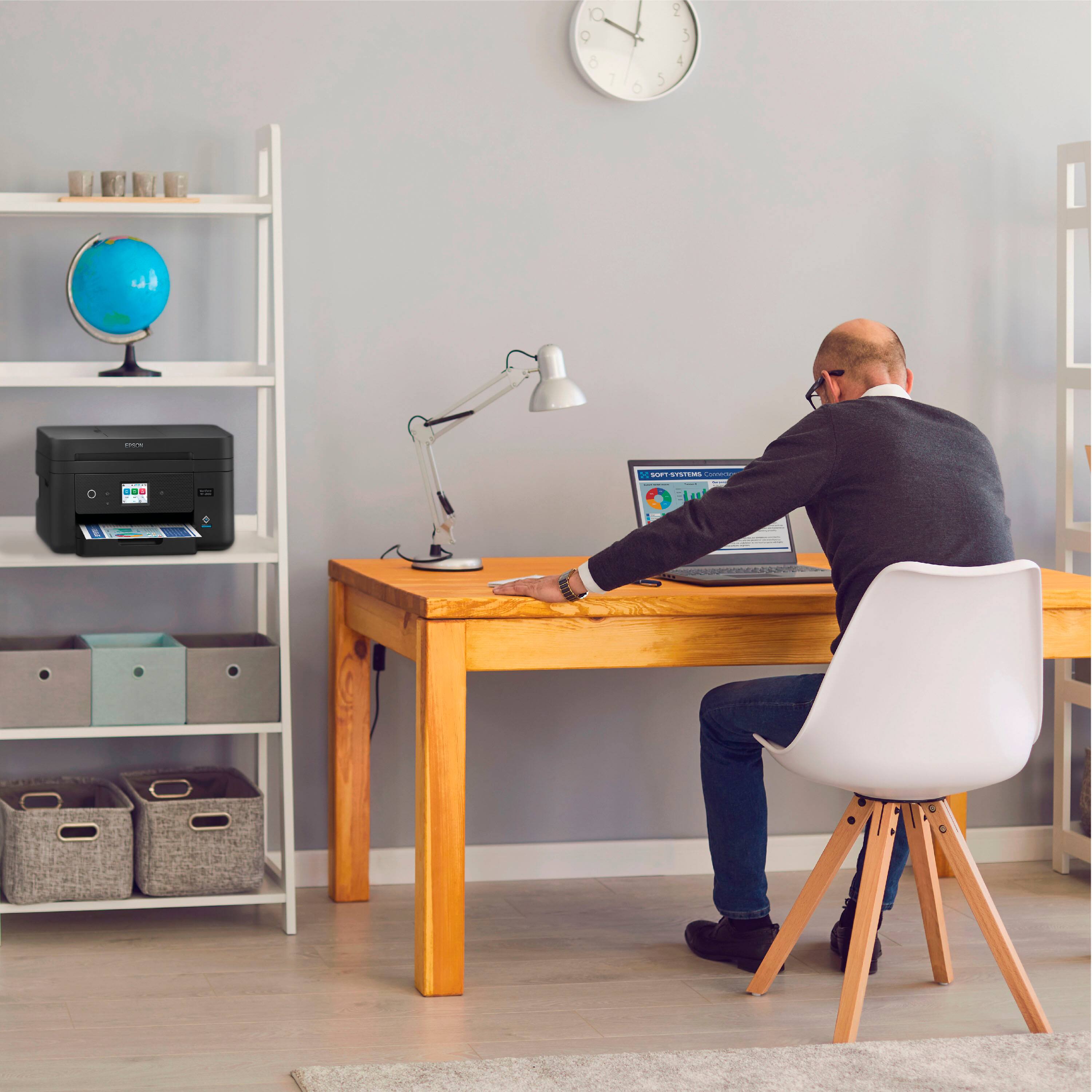 Alt View 12. Epson - WorkForce WF-2960 All-in-One Inkjet Printer - Black.