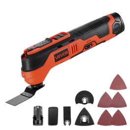 VEVOR - Cordless Oscillating Tool, 12V Oscillating Saw Tool with 6 Variable Speeds 6000 - 17500 OPM, 3.2° Oscillation Angle