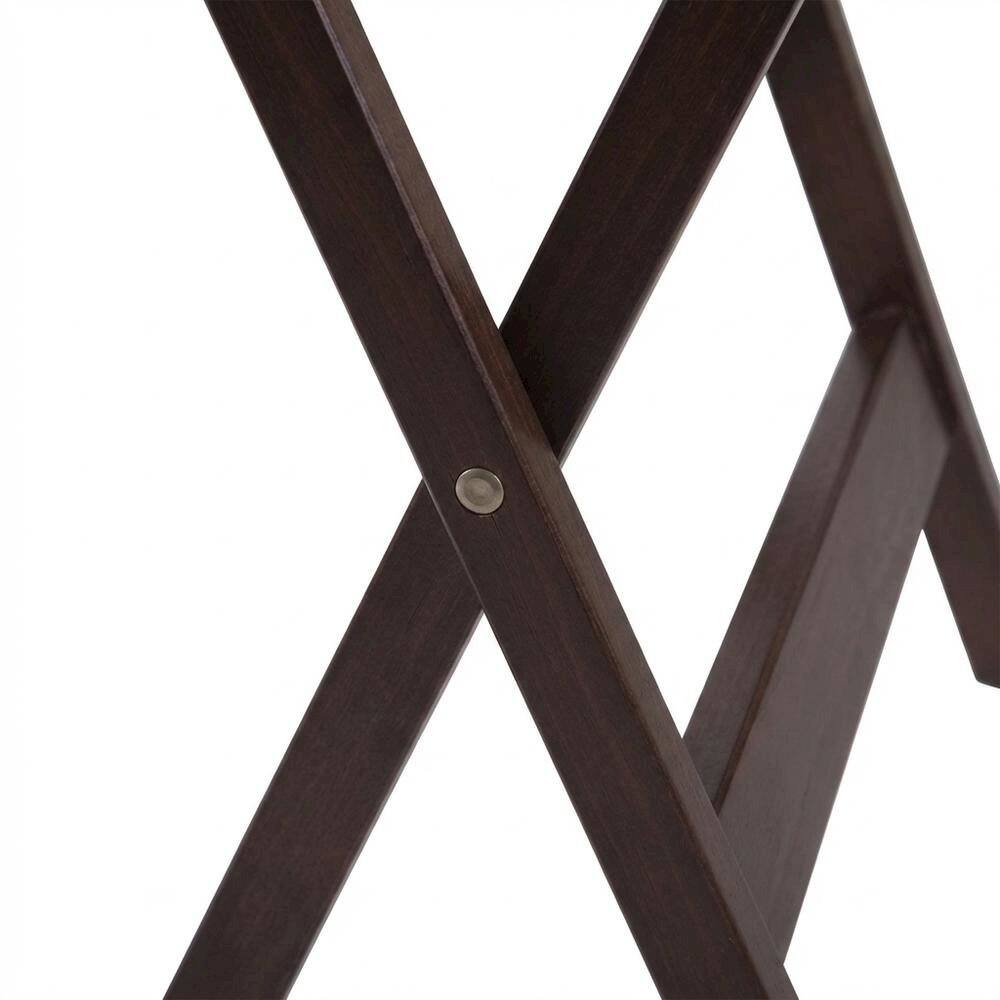 Left. FurniFact - TV Table Set in Walnut Finish with Durable Material and Elegant Design - Walnut.