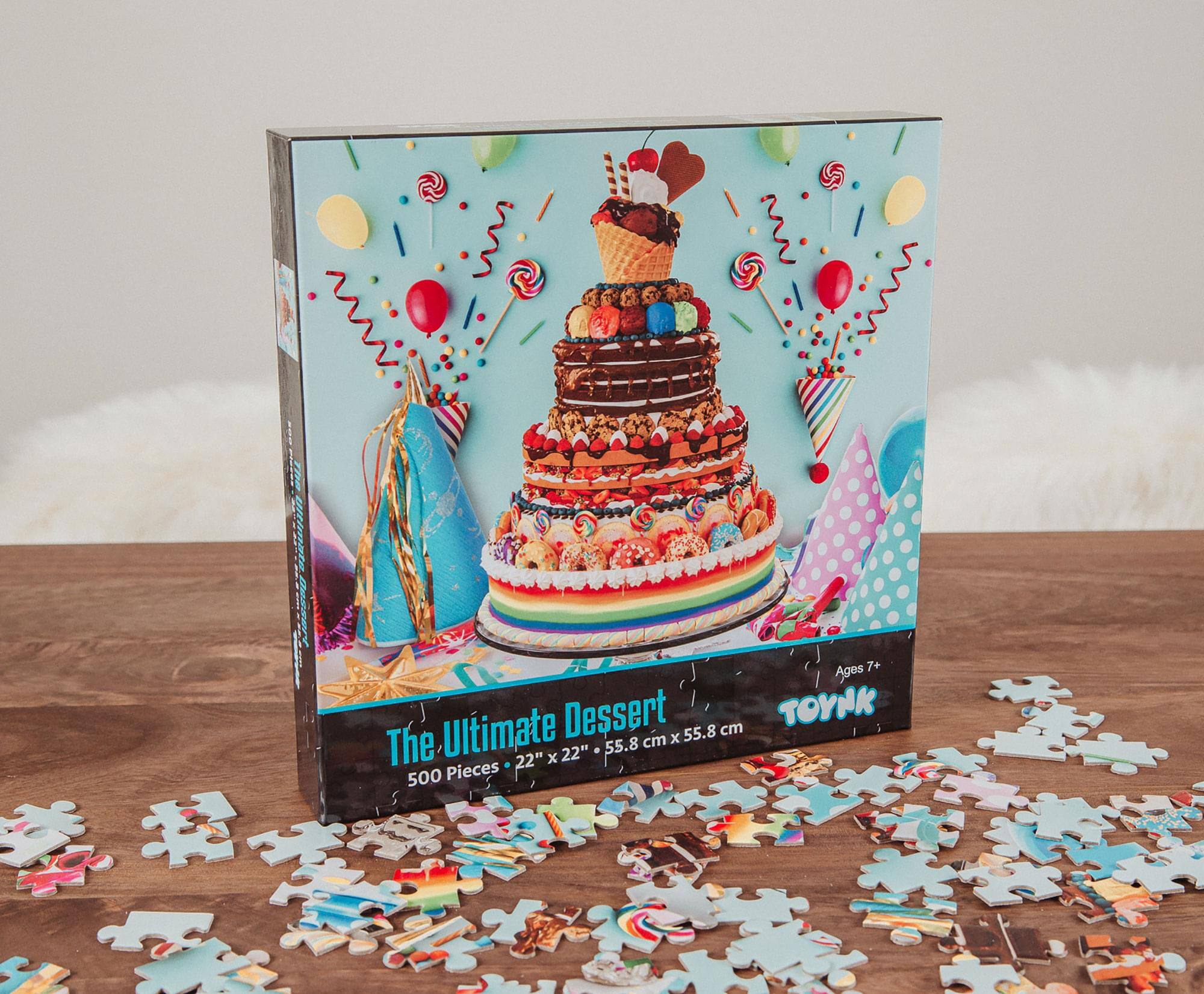 The Ultimate Dessert  
500 Pieces  
22" x 22" (55.8 cm x 55.8 cm)  
Ages 7+  
TOYK