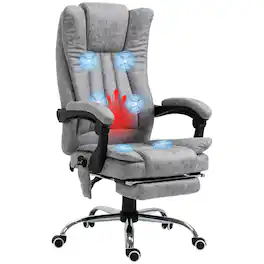Vinsetto - Office Chair with 6 Points and Heat - Gray