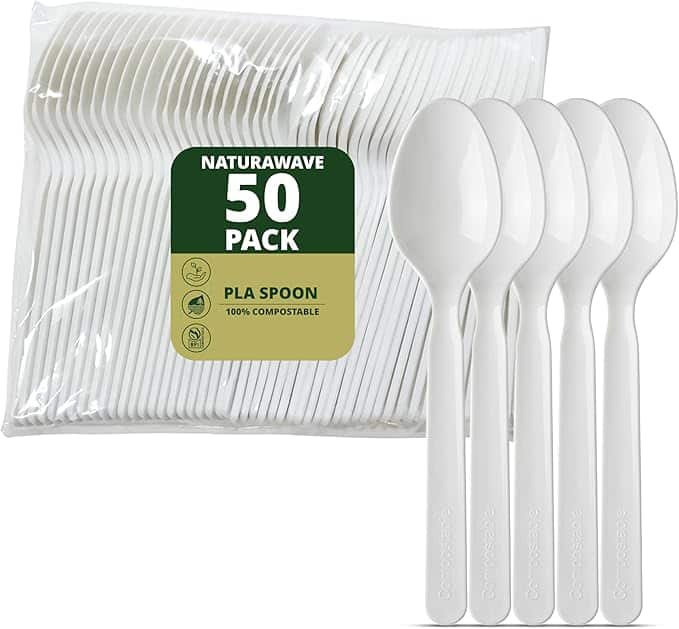NATURAWARE ESSENTIALS - Extra Heavy Duty Compostable Spoons (50 Count) price history on PriceWatchPro
