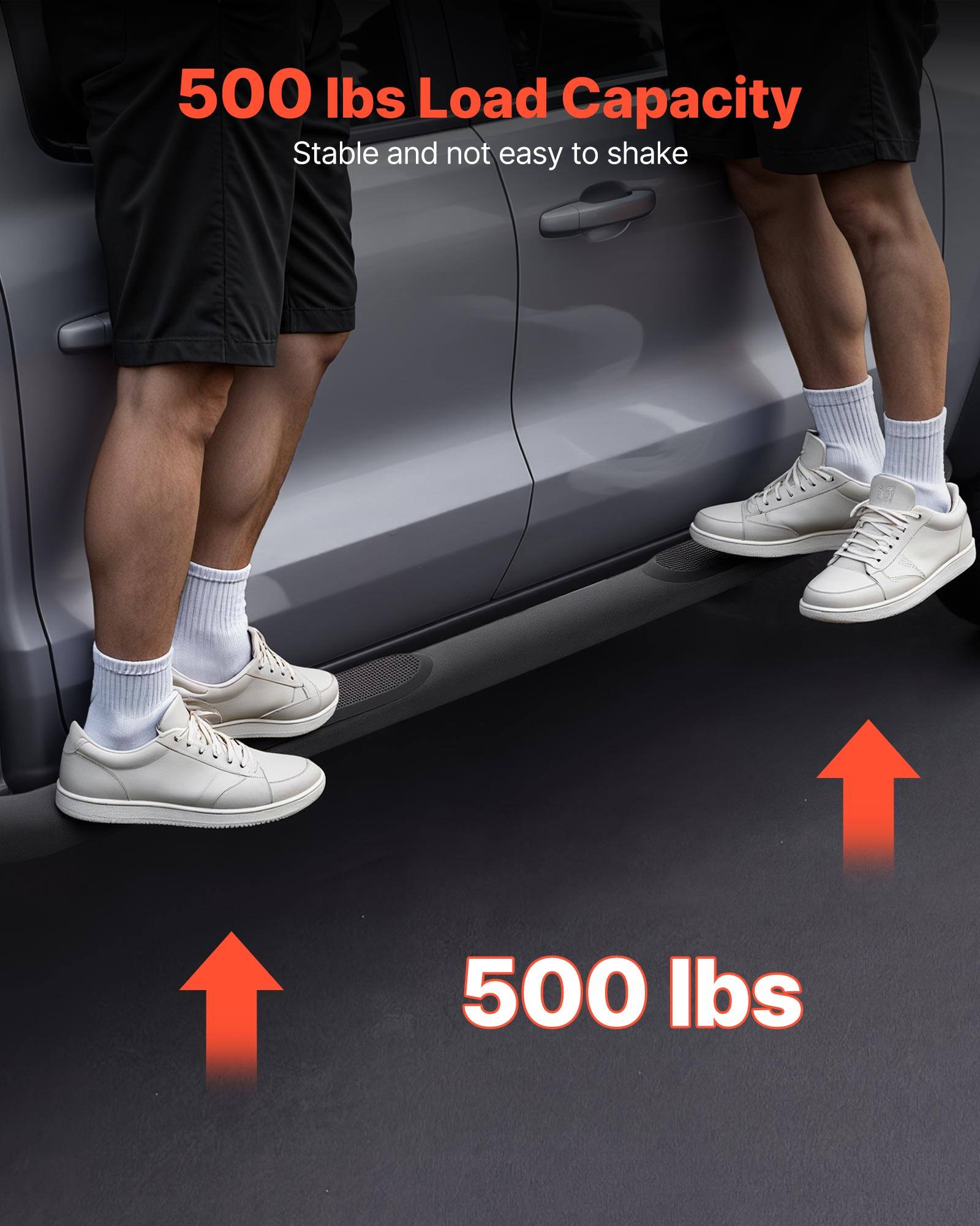 500 lbs Load Capacity  
Stable and not easy to shake  
500 lbs
